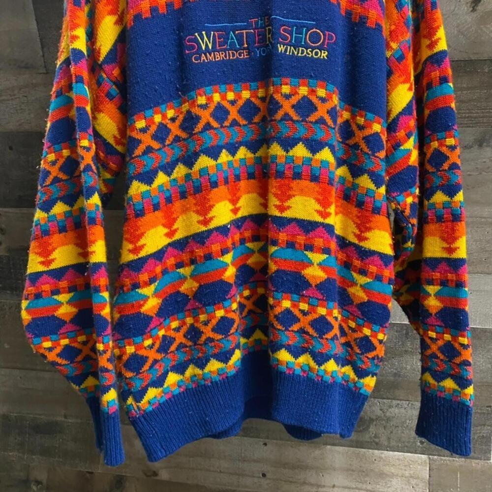 The Sweater Shop United Kingdom Scotland Esccose Men's Sweater Multi Sz L/XL - Picture 3 of 9
